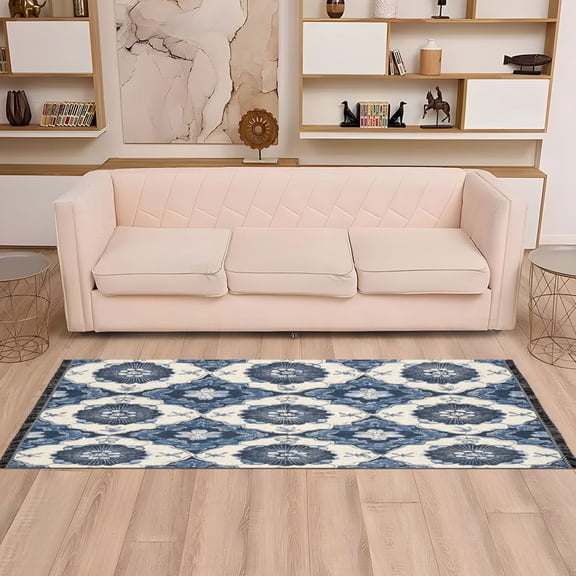 WOBOGO Elegant Pattern Of Traditional Bedside long rug delicate and soft modern indoor area decor non slip carpet for bed room corridor entrance balcony