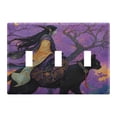 thumbnail image 1 of WOBOGO Elf Riding Cat Figure 3-hole Switch Plates PC Flame Retardant Plastic Material Glossy Finish Smooth Touch 6.37x4.48x0.27in, 1 of 8