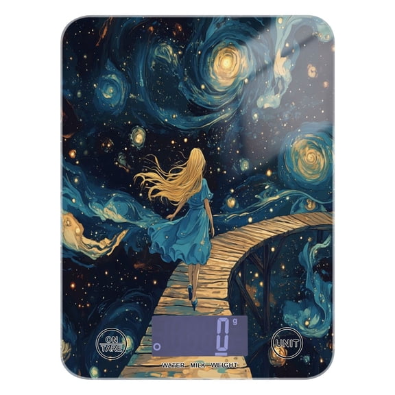 WOBOGO Endless Wooden Bridge Kitchen Scale Digital Gram and Ounce Weighing for Cooking Baking Ketogenic Diet Meal Prep