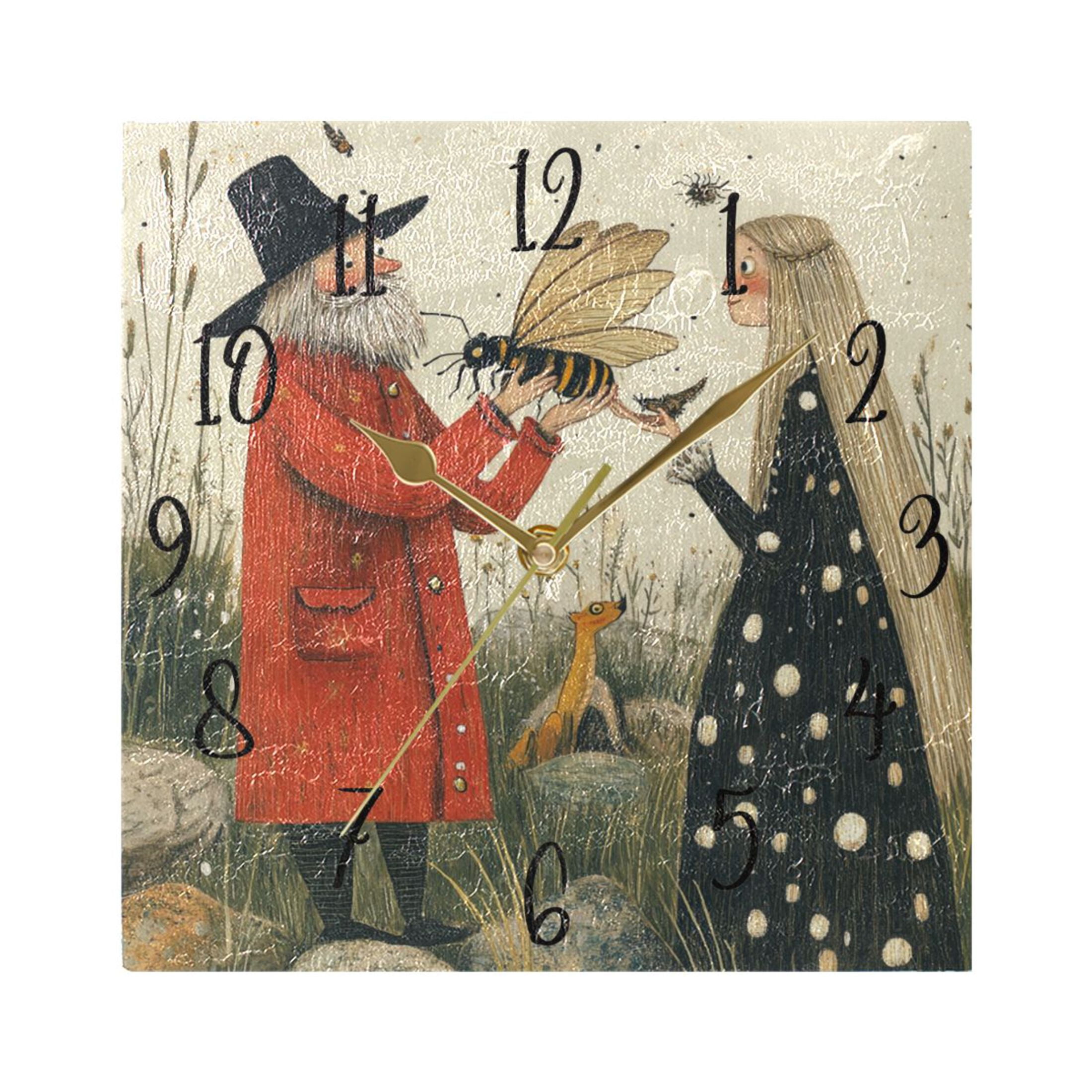 WOBOGO Entomologist Wall Clock 7.78 Inch Battery Operated Silent Unit ...