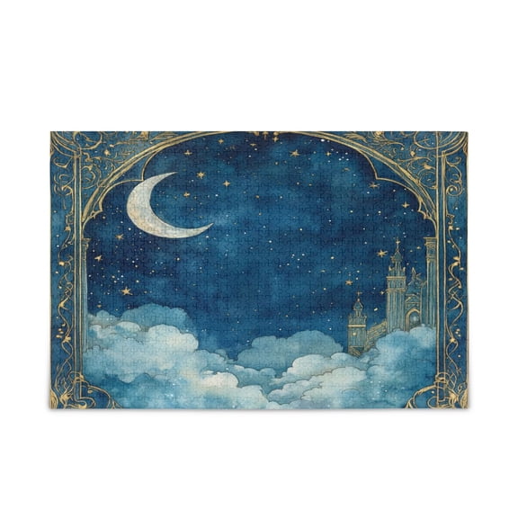 WOBOGO Fantasy Palace Puzzle Challenge 500 Piece Jigsaw Suitable for Game Night Finished Size 20.5 x 14.9in