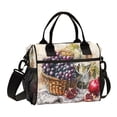 thumbnail image 1 of WOBOGO Fruit Basket with White Wine Lunch Bag Large Capacity Leak Proof Insulation Soft Adult Men and Women Universal 11.8×11.4×6.2in, 1 of 6