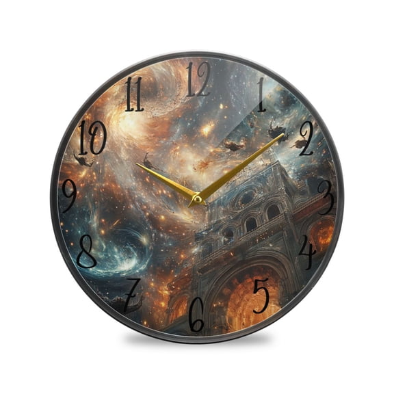 WOBOGO Gate Of Chaos Acrylic Wall Clock Battery Operated 9.5in Silent No Tick Bedroom Living Room Office Classroom Decoration