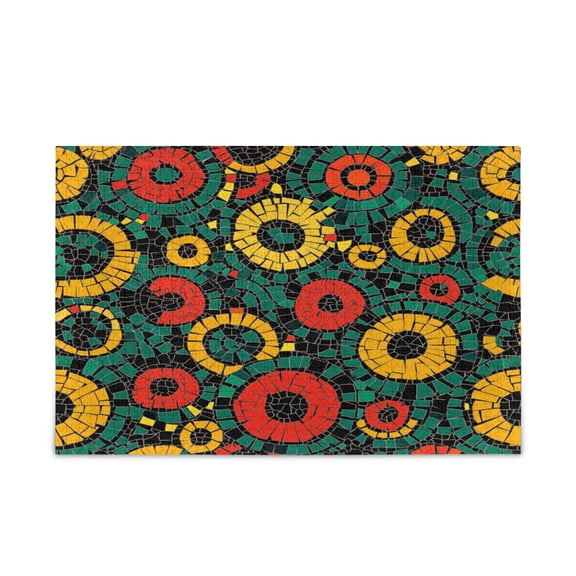 WOBOGO Geometric Circle Figure Puzzle Challenge 1000 Piece Jigsaw Suitable for Game Night Finished Size 29.5 x 19.7in