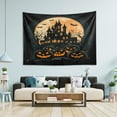 thumbnail image 1 of WOBOGO Ghost Pumpkin Tapestry 60×51in Home Living Room Bedroom Wall Hanging Ornaments, 1 of 10