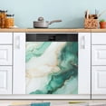 thumbnail image 1 of WOBOGO Gilt Green Pattern Magnetic Dishwasher Sticker Personalized DIY Beautiful and Practical Home Kitchen Decorations23×16in., 1 of 6
