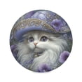 thumbnail image 1 of WOBOGO Gorgeous Persian Cat Round Placemats Set of 1 Heat Resistant Washable Kitchen Table Decorations 15.4in, 1 of 7