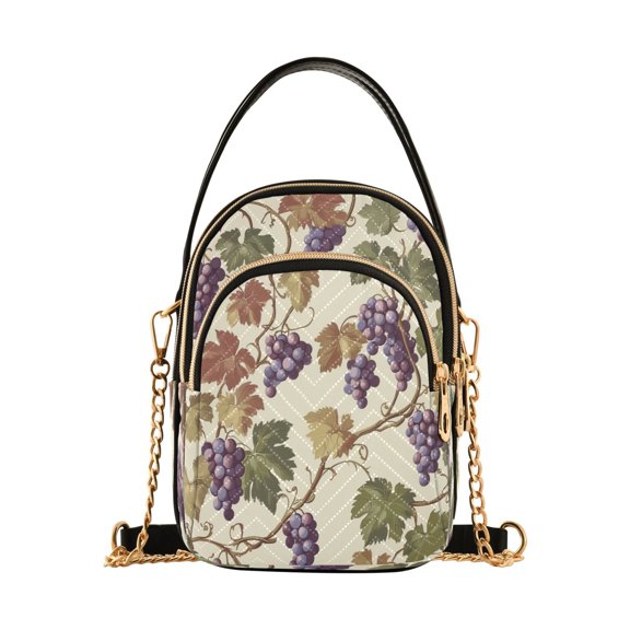 WOBOGO Grape Seamless Picture Ladies Chain Shoulder Bag Fashion Designer Handbag Versatile Classic Style