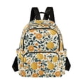 thumbnail image 1 of WOBOGO Grapefruit Leaf Pattern Backpack Durable Lightweight Shoulder Bag Built-in Laptop Sleeve and Multiple Utility Compartments, 1 of 7