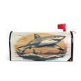 thumbnail image 1 of WOBOGO Great White Shark on The Oceans Illustration Mailbox Cover Magnetic for Garden Yard Home Decor Standard Size 25.4×20.78in, 1 of 9