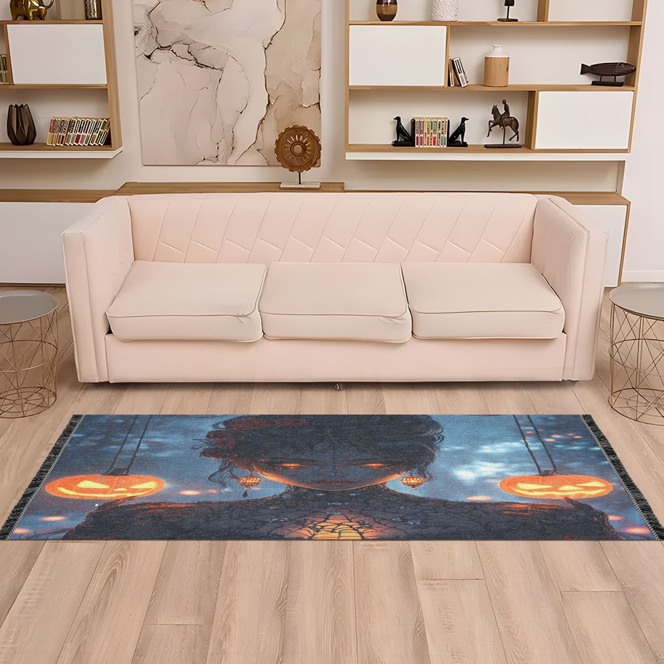 WOBOGO Halloween Queen Bedside long rug delicate and soft modern indoor ...