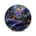 thumbnail image 1 of WOBOGO Haunted Castle Acrylic Wall Clock Battery Operated 9.5in Silent No Tick Bedroom Living Room Office Classroom Decoration, 1 of 10