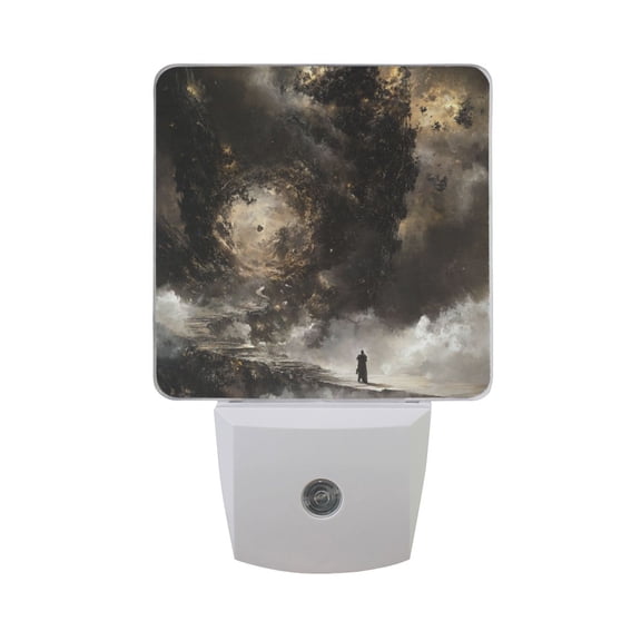 WOBOGO Heavenly Law LED Night Light 2 Pcs Set 0.5 Watt Wall Plug in Dusk to Dawn Automatic Switch Soft White Light