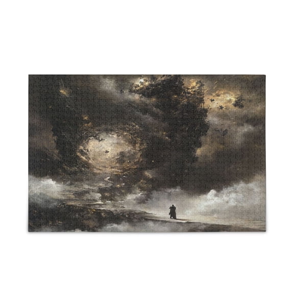 WOBOGO Heavenly Law Puzzle Challenge 500 Piece Jigsaw Suitable for Game Night Finished Size 20.5 x 14.9in