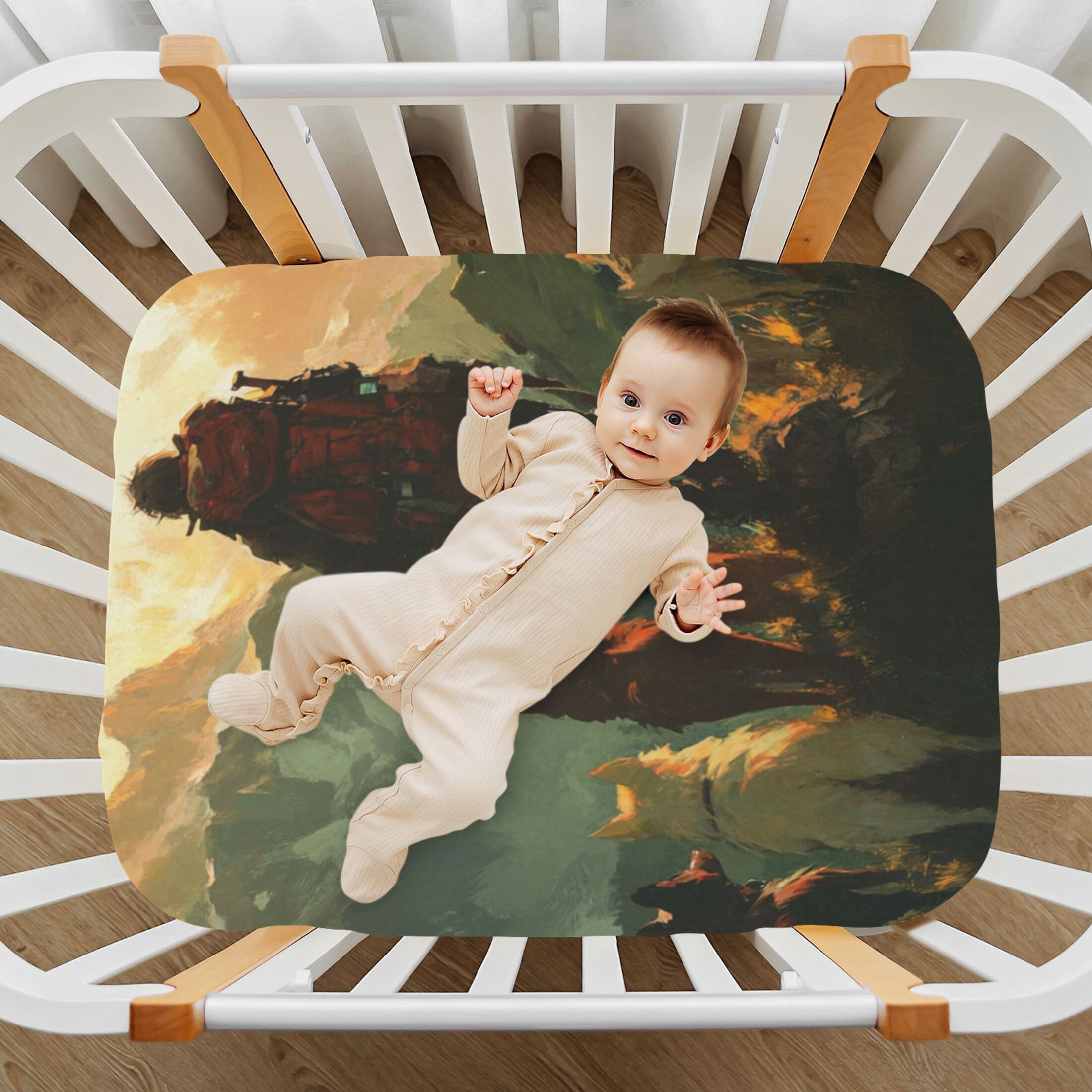 Photo inspiration: Picture Idea: Wobogo Homeless Man And Dog Baby Crib Sheets Super Soft