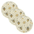 thumbnail image 1 of WOBOGO Honeycomb with Bees Pattern Coil Placemats 3pcs Resistant Hot Pads Mat for Table Counter Cooking Potholder 15in, 1 of 6