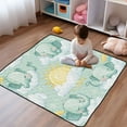 thumbnail image 1 of WOBOGO Illustration Of Cartoon Sleeping Baby Elephants Baby Playmats Extra Large Waterproof Rollable Activity Pads for Toddlers 50×50inch, 1 of 7