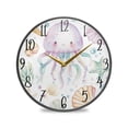 thumbnail image 1 of WOBOGO Jellyfish Shell Figure Acrylic Wall Clock Battery Operated 11.9in Silent No Tick Bedroom Living Room Office Classroom Decoration, 1 of 10