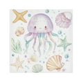 thumbnail image 1 of WOBOGO Jellyfish Shell Figure Cloth Napkins 4 Pieces Soft Elegant Touch Durable Absorbent Quick Drying for Elegant Dining, 1 of 8