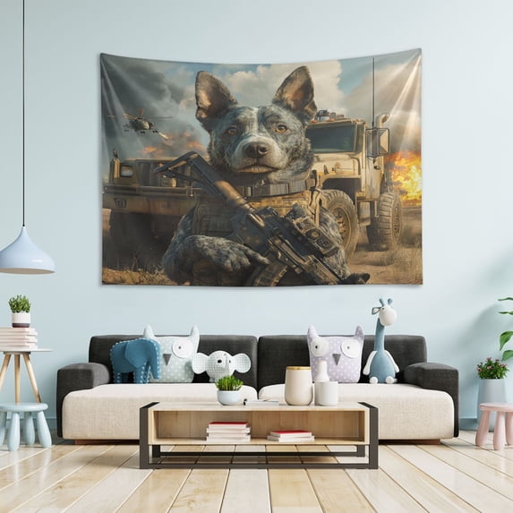 WOBOGO Justice Puppy Tapestry 60×40in Home Living Room Bedroom Wall Hanging Ornaments
