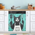 thumbnail image 1 of WOBOGO Kitchen Black Cat Magnetic Dishwasher Sticker Personalized DIY Beautiful and Practical Home Kitchen Decorations23×16in., 1 of 6