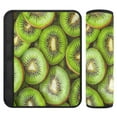thumbnail image 1 of WOBOGO Kiwi Fruit Pattern Seat Belt Cover 2 Piece Soft Comfort Driving Shoulder Pad Suitable for All Cars and Backpacks, 1 of 8