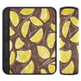 thumbnail image 1 of WOBOGO Lemon Chocolate Pattern Seat Belt Cover 2 Piece Soft Comfort Driving Shoulder Pad Suitable for All Cars and Backpacks, 1 of 8