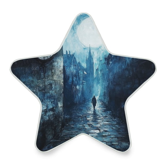 WOBOGO Lonely Back Pattern LED Star Night Light 0.2 Watt Wall Plug Dusk to Dawn Auto Switch Adjustable Brightness Soft White Light