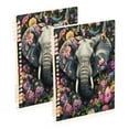 thumbnail image 1 of WOBOGO Majestic Elephant Notebook College Horizontal Grid Paper Ink Spill Resistant Water Resistant Cover 8.3x5.7x0.4in, 1 of 8