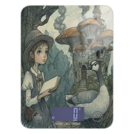 WOBOGO Medieval Mushroom Castle Kitchen Scale Digital Gram and Ounce Weighing for Cooking Baking Ketogenic Diet Meal Prep