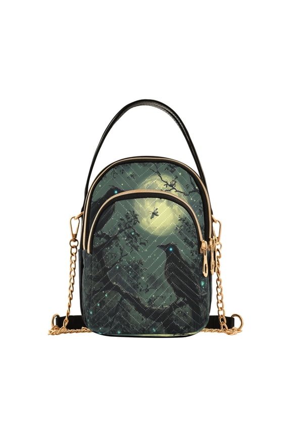Midnight Dark Crow Ladies Chain Shoulder Bag Fashion Designer Handbag Versatile Classic Style