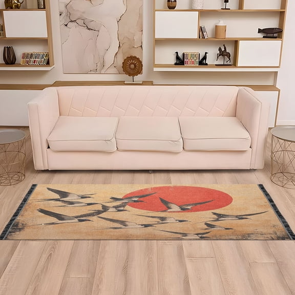 WOBOGO Millennium Of The Goose Bedside long rug delicate and soft modern indoor area decor non slip carpet for bed room corridor entrance balcony