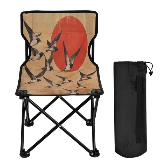WOBOGO Millennium Of The Goose Camping Chair Convenient Four Corner Backrest Folding Stool Can Hold Up to 220lbs