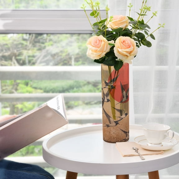 WOBOGO Millennium Of The Goose Plastic Vase Home or Wedding Decoration Centerpiece Unbreakable 11.83.9in