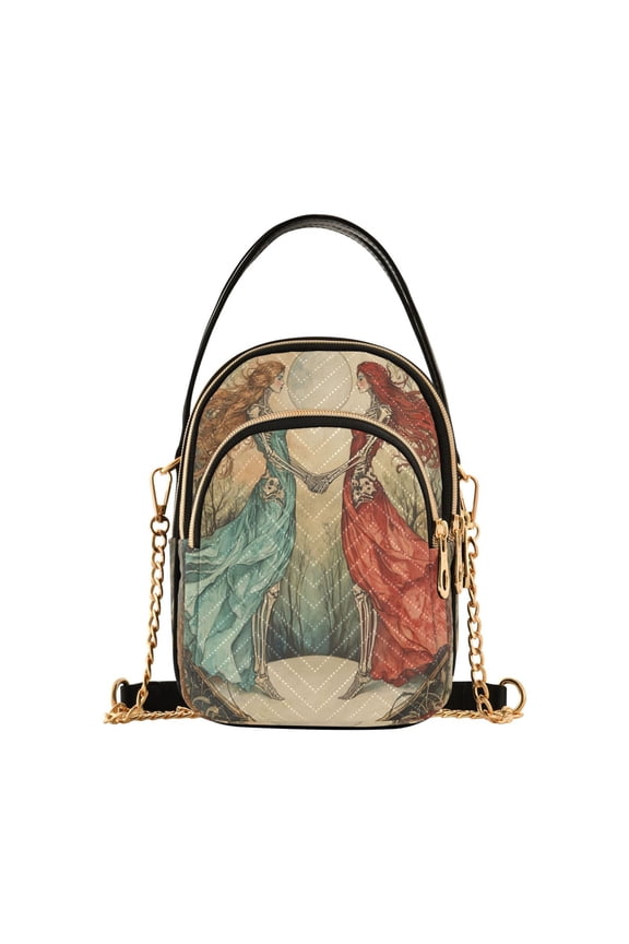 Mirror Image Bone Lady Ladies Chain Shoulder Bag Fashion Designer Handbag Versatile Classic Style