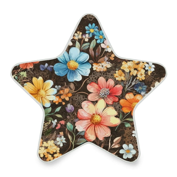 WOBOGO Moebius Flowers Pattern LED Star Night Light 0.2 Watt Wall Plug Dusk to Dawn Auto Switch Adjustable Brightness Soft White Light