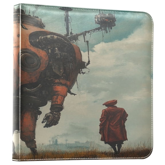 WOBOGO Moving Machine Head Photo Albums 20 pages large capacity DIY self-adhesive page PU leather cover for family wedding anniversary baby vacation photos 2411.8in