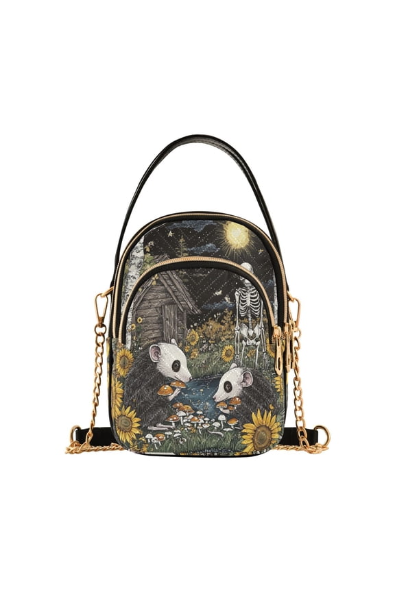 Opossum Mushroom Ladies Chain Shoulder Bag Fashion Designer Handbag Versatile Classic Style