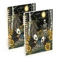 thumbnail image 1 of WOBOGO Opossum Mushroom Notebook College Horizontal Grid Paper Ink Spill Resistant Water Resistant Cover 8.3x5.7x0.4in, 1 of 8
