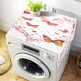 thumbnail image 1 of WOBOGO Orange Butterfly Pink Floral Washing Machine Cloth Dryer Refrigerator Top Cover Protective Non-Slip Mat For Kitchen Laundry, 1 of 6