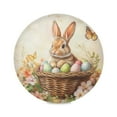 thumbnail image 1 of WOBOGO Orange Easter Rabbit Round Placemats Set of 1 Heat Resistant Washable Kitchen Table Decorations 15.4in, 1 of 7