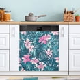thumbnail image 1 of WOBOGO Pink Flower Magnetic Dishwasher Sticker Personalized DIY Beautiful and Practical Home Kitchen Decorations23×16in., 1 of 6