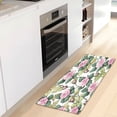 thumbnail image 1 of WOBOGO Pink Roses Carpet 39x20in Kitchen Bathroom Livingroom Plush Absorbent Non-Slip Floor Mat, 1 of 8