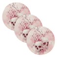 thumbnail image 1 of WOBOGO Pink Skulls Coil Placemats 3pcs Resistant Hot Pads Mat for Table Counter Cooking Potholder 15in, 1 of 6
