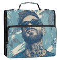 thumbnail image 1 of WOBOGO Portraits Of Men Ring Binder Bag 1.5in Folder Organizer with Shoulder Strap for 13Inch Laptop and 500 Sheets of Paper, 1 of 8