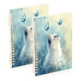thumbnail image 1 of WOBOGO Pretty White Ragdoll Cat Notebook College Horizontal Grid Paper Ink Spill Resistant Water Resistant Cover 8.3x5.7x0.4in, 1 of 8