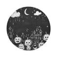 thumbnail image 1 of WOBOGO Pumpkins City Round Placemats Set of 6 Heat Resistant Washable Kitchen Table Decorations 15.4in, 1 of 7