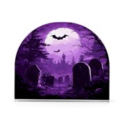 WOBOGO Purple Full Moon Clear Acrylic Napkin Holder Kitchen Tissue Face Towel Cocktail Rack Bar Restaurant Dinner Paper Dispenser