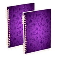 thumbnail image 1 of WOBOGO Purple Halloween Background Notebook College Horizontal Grid Paper Ink Spill Resistant Water Resistant Cover 8.3x5.7x0.4in, 1 of 8