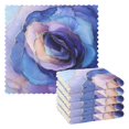 thumbnail image 1 of WOBOGO Purple Petal Ripple Kitchen Towels 6pcs Ultra Soft Absorbent Quick Drying Dish Cloths 11×11inch, 1 of 9
